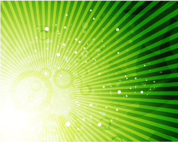 Green shiny vector background — Stock Vector
