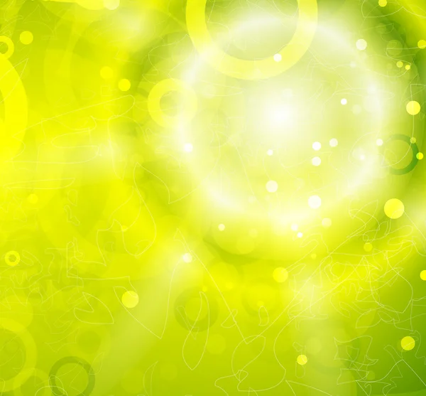 Abstrakte Vektor grün glänzenden Hintergrund — Stockvektor