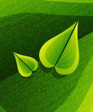 Vector leaf abstract background clipart