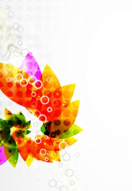 Vector abstract flower background clipart