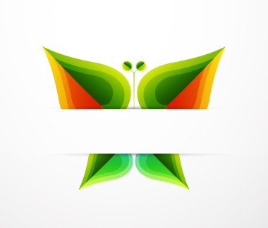 Vector leaf abstract background clipart