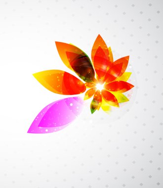 Vector abstract flower background clipart