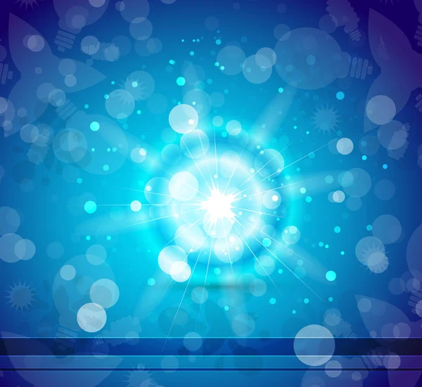 Vector blue shiny abstract background — Stock Vector