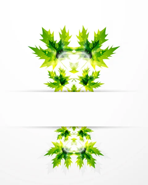 葉の抽象的なベクトルの背景 — ストックベクタ