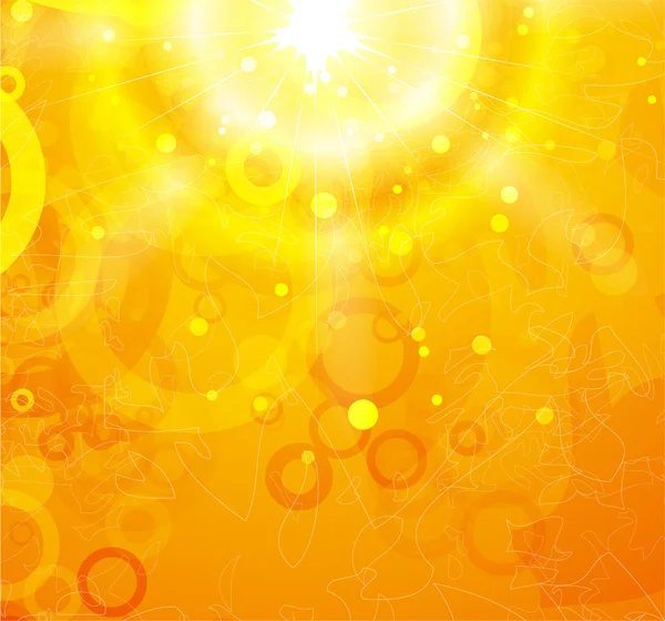 Vecteur orange fond brillant — Image vectorielle