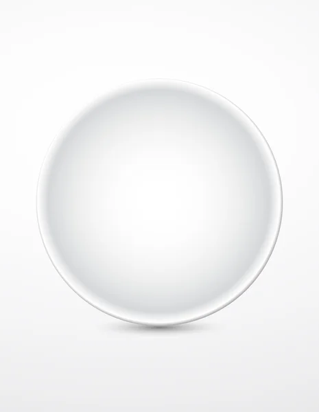 Abstract white empty speech bubble icon — Stock Vector