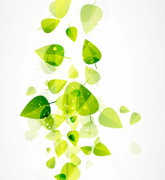 葉の抽象的なベクトルの背景 — ストックベクタ