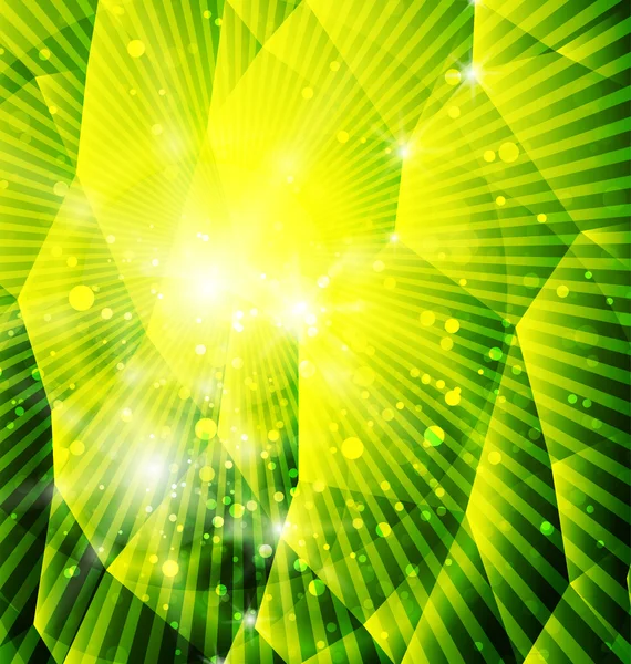 Fond brillant vert vecteur abstrait — Image vectorielle