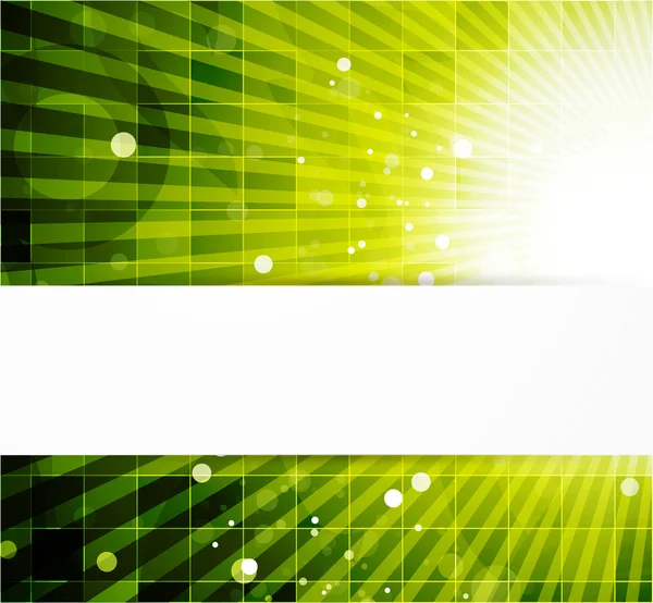 Abstract vector green shiny background — Stock Vector