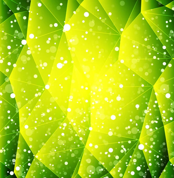 抽象的なベクトルの緑の光沢のある背景 — ストックベクタ