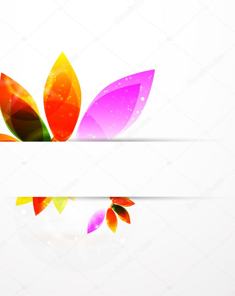 Vector abstract flower background