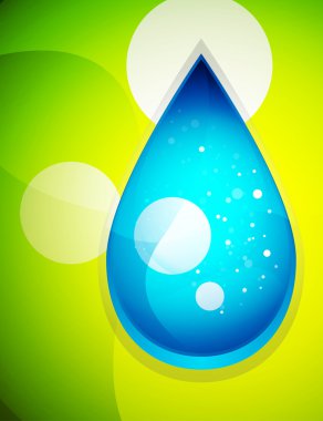 Vector water drop concept clipart