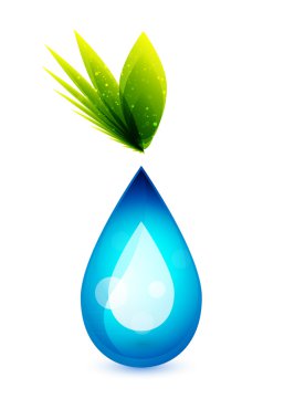 Vector water drop concept clipart