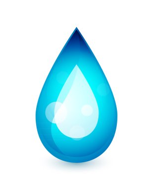 Vector water drop concept clipart