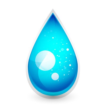 Vector water drop concept clipart