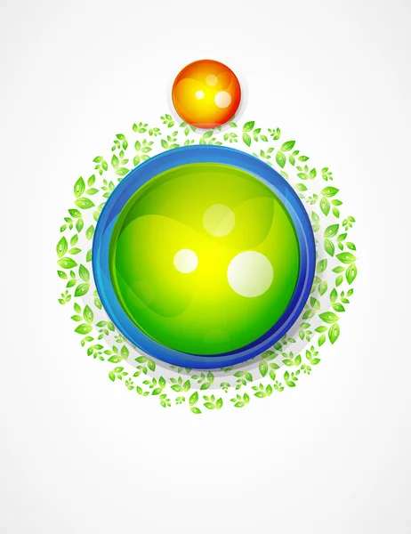 自然の球のデザイン — ストックベクタ