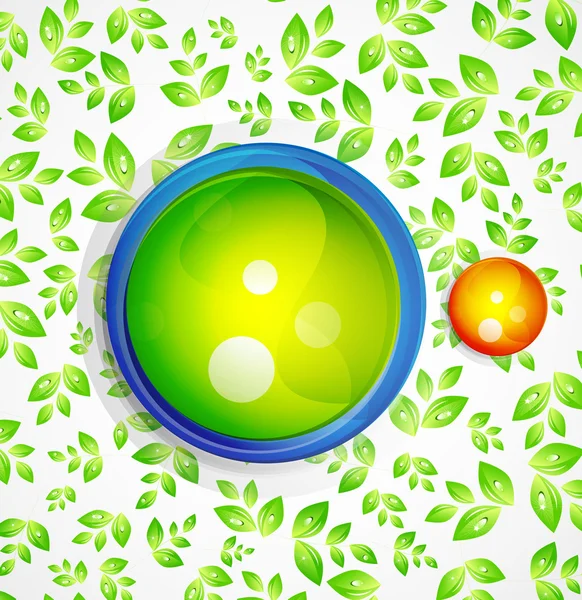 自然の球のデザイン — ストックベクタ