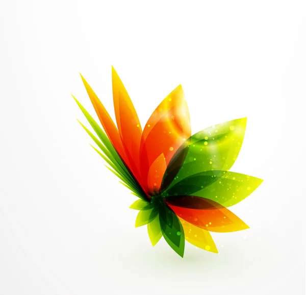 Icônes de fleur de couleur vectorielle — Image vectorielle