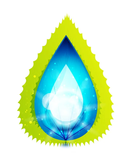 Concetto di goccia d'acqua vettoriale — Vettoriale Stock