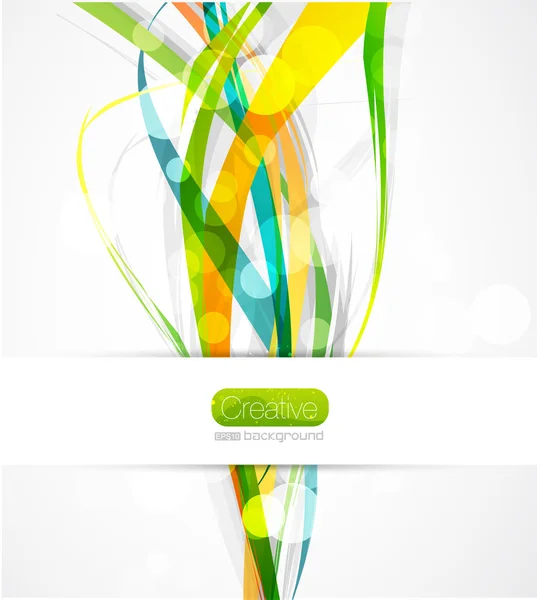Lignes de couleur d'onde abstraites vectorielles — Image vectorielle