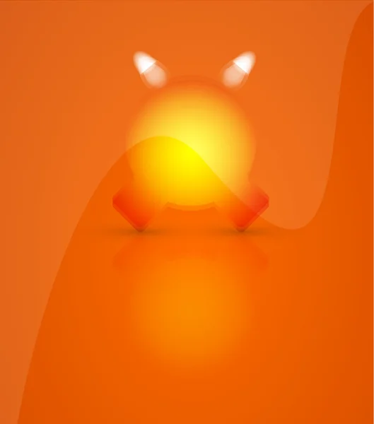 Orangefarbenen Hintergrund — Stockvektor
