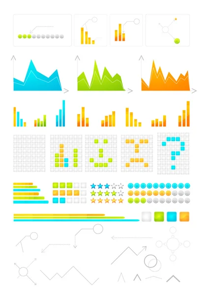 Elementos de diseño gráfico de información — Vector de stock