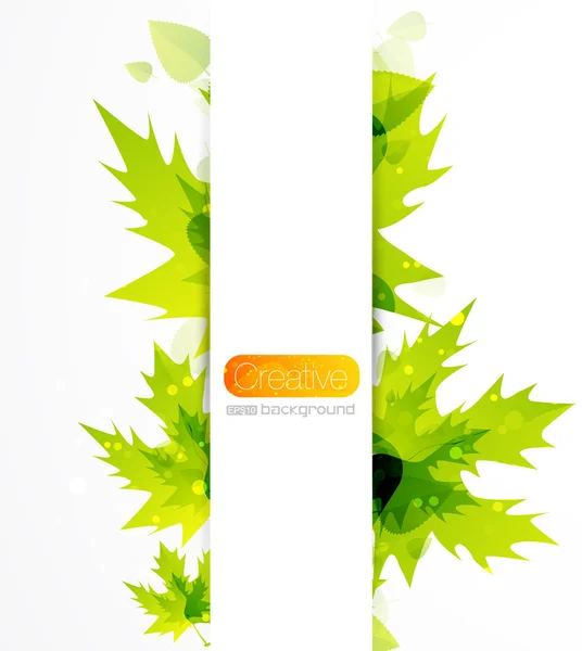 Diseño de hojas abstractas — Vector de stock