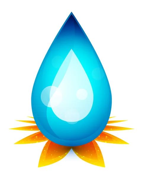 Koncepcja kropla wody wektor — Wektor stockowy