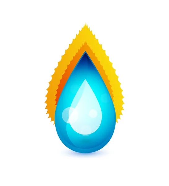 Vector water drop concept — Stock Vector