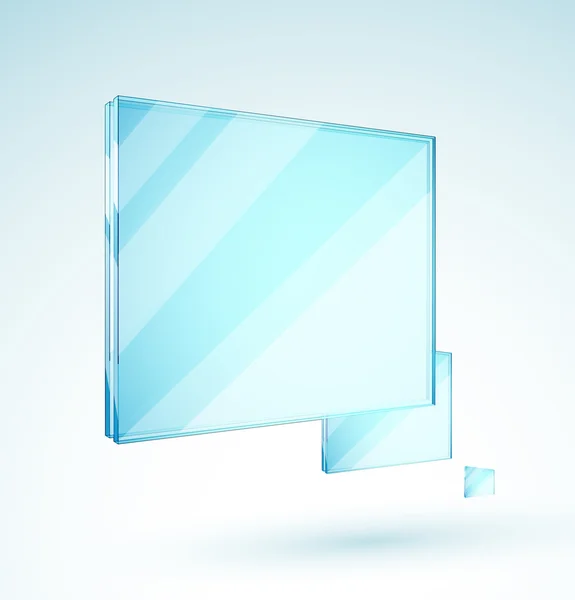Placas de vidrio vectorial — Vector de stock