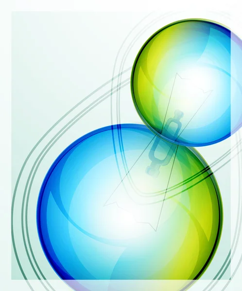Burbujas de colores brillante idea — Archivo Imágenes Vectoriales