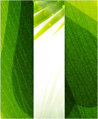 Vector green leaf texture clipart