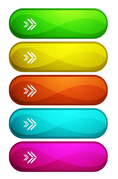 Χρωματιστά διανυσματικά κουμπιά — Διανυσματικό Αρχείο