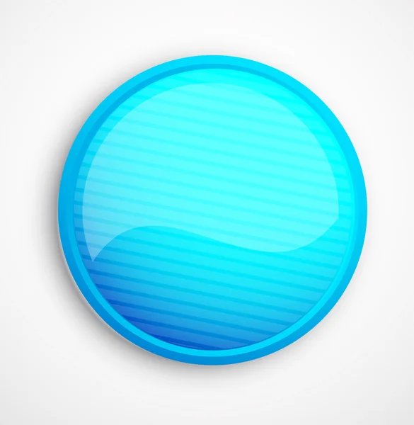 Μπλε διάνυσμα αφηρημένη γυαλιστερή κουμπί — Διανυσματικό Αρχείο