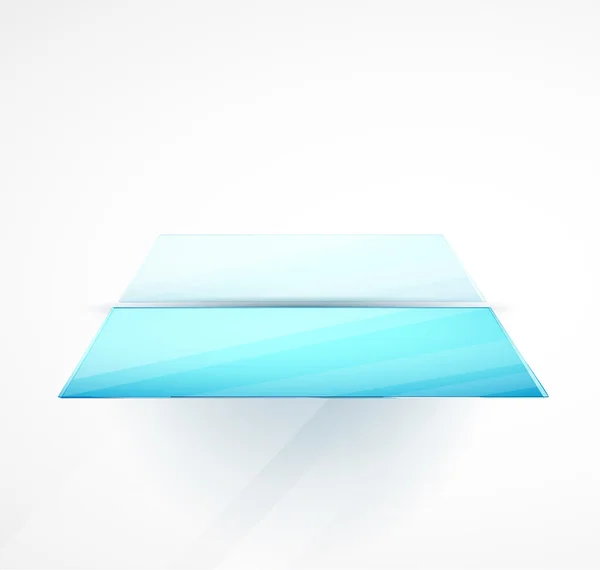 Etagère vectorielle brillante bleue — Image vectorielle