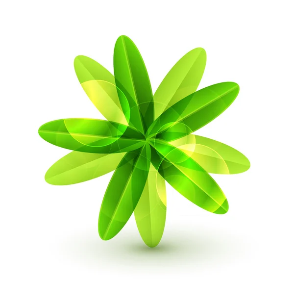 Πράσινο φύλλο οικολογία έννοια — Διανυσματικό Αρχείο