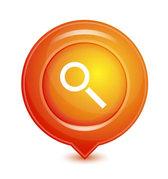 Icono de puntero de ubicación de vector naranja — Archivo Imágenes Vectoriales