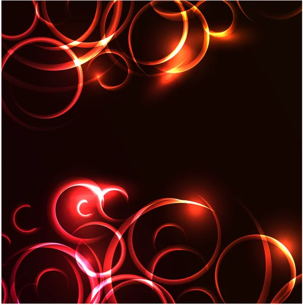 ベクトル抽象的な光る渦の背景 — ストックベクタ