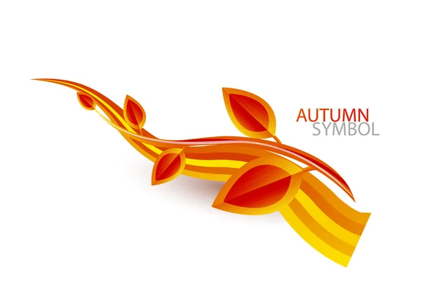 Vektorové pozadí abstraktní podzimní listí — Stockový vektor