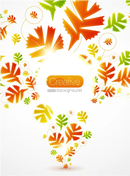 Vektor abstrakt Herbst Blatt Hintergrund — Stockvektor