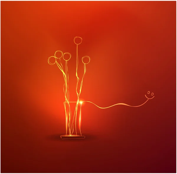 Vektor handgezeichnete glühende Lichtkonzepte — Stockvektor