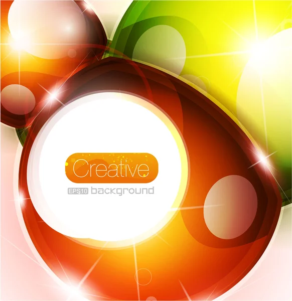 Vector brillante esfera colorido fondo — Vector de stock