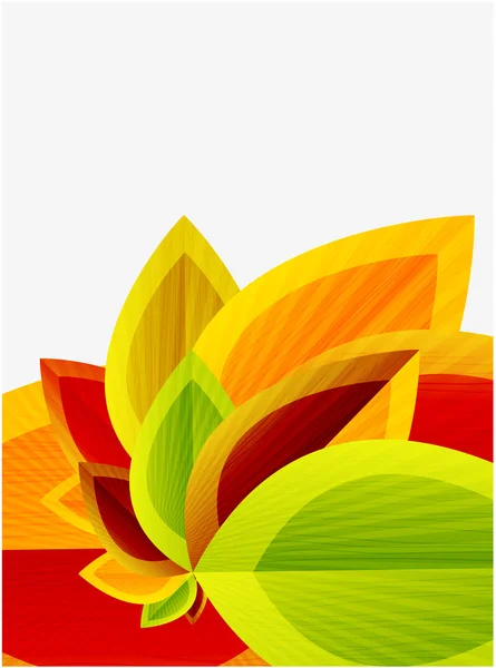 Векторний абстрактний осінній фон листя — стоковий вектор