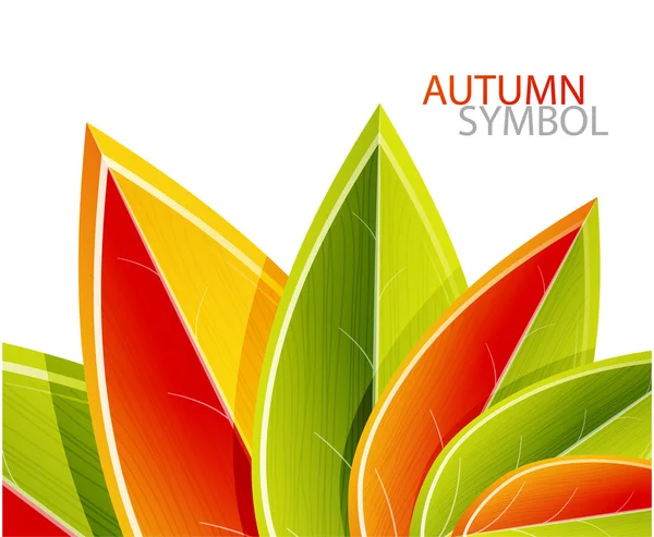 Vector abstracto otoño hoja fondo — Archivo Imágenes Vectoriales
