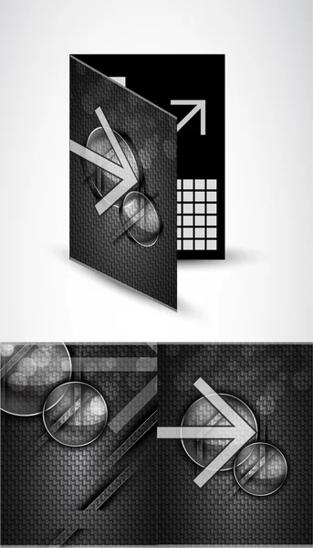 Modèle de brochure vectorielle. Texture carbone — Image vectorielle