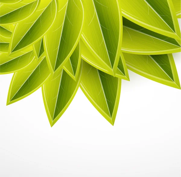抽象的な夏の葉のベクトルの背景 — ストックベクタ
