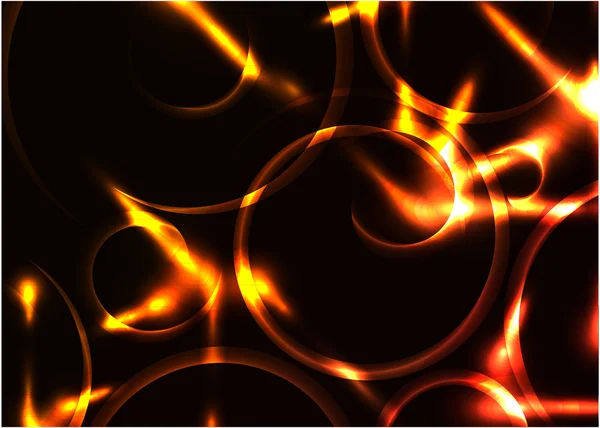 ベクトル抽象的な光る渦の背景 — ストックベクタ