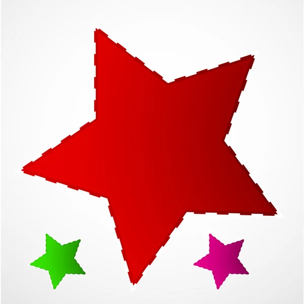 抽象的なベクトルの光沢のある 4 つ星デザイン要素 — ストックベクタ