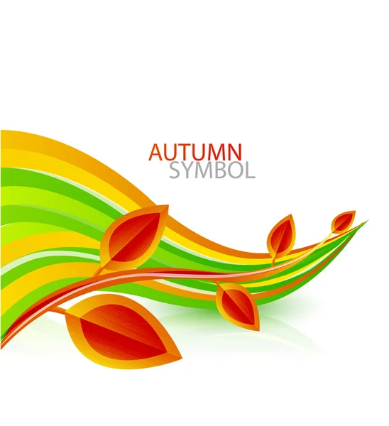Vektorové pozadí abstraktní podzimní listí — Stockový vektor