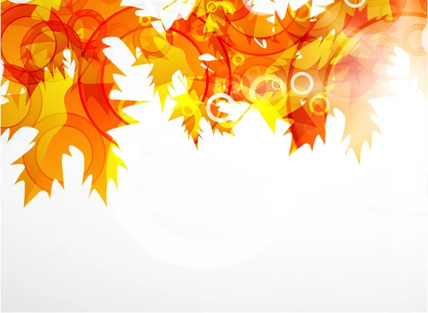 Vektorové pozadí abstraktní podzimní listí — ストックベクタ